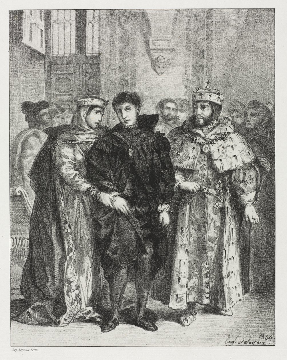 Hamlet tekijältä Eugène Delacroix