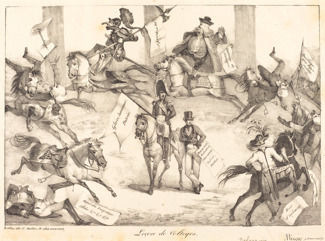 Temppuratsastus holvatustunti, 1822. tekijältä Eugène Delacroix