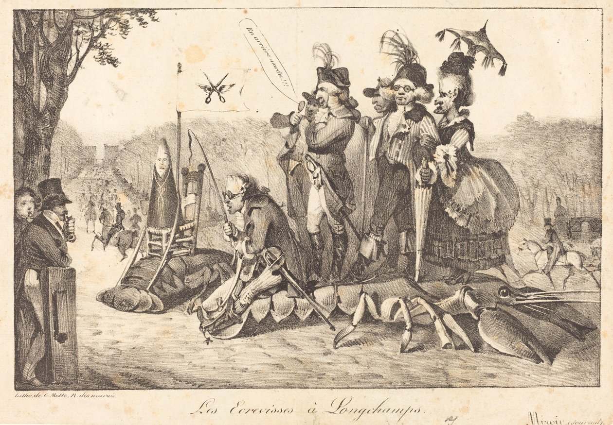 Rapuja Longchampsissa tekijältä Eugène Delacroix
