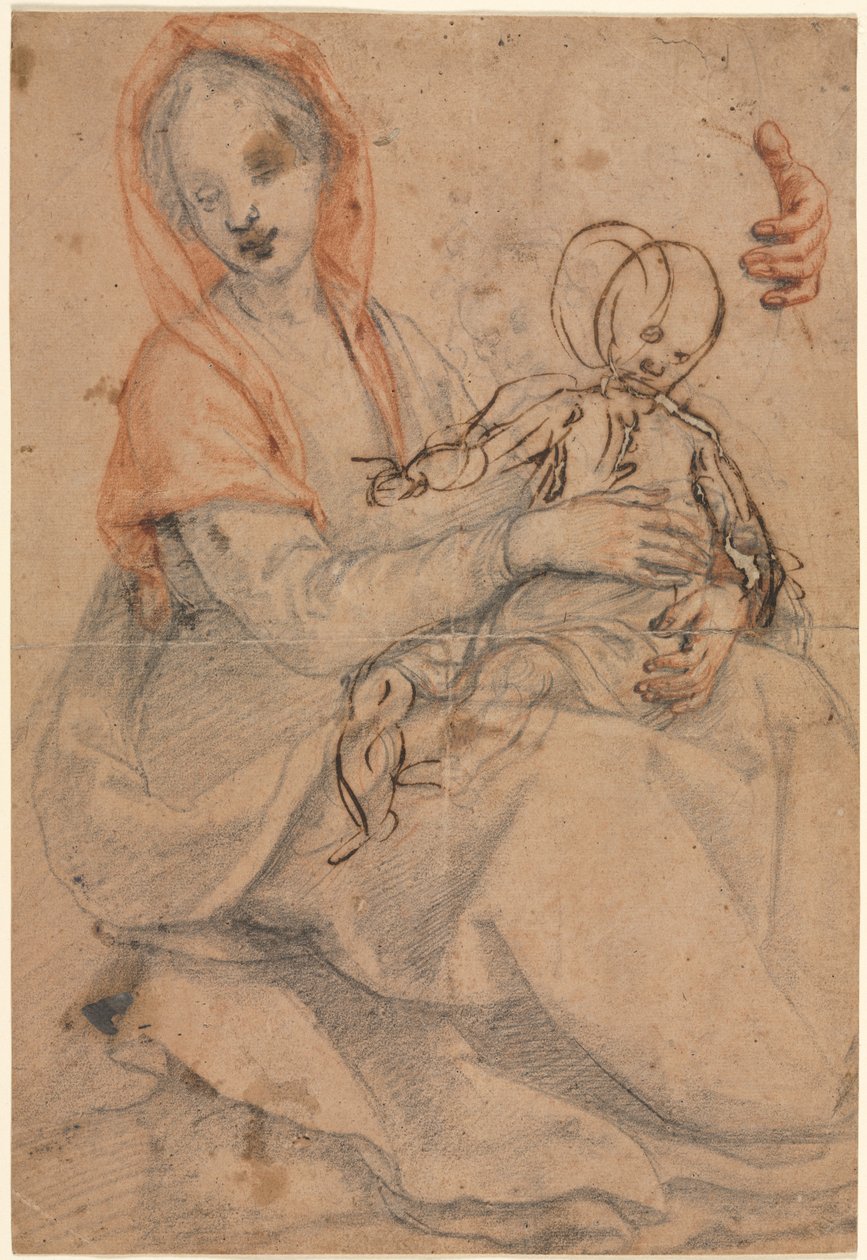 Madonna ja lapsi tekijältä Eugène Delacroix