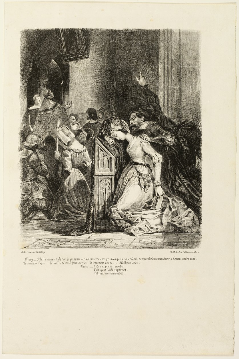 Marguerite kirkossa, Faustista tekijältä Eugène Delacroix