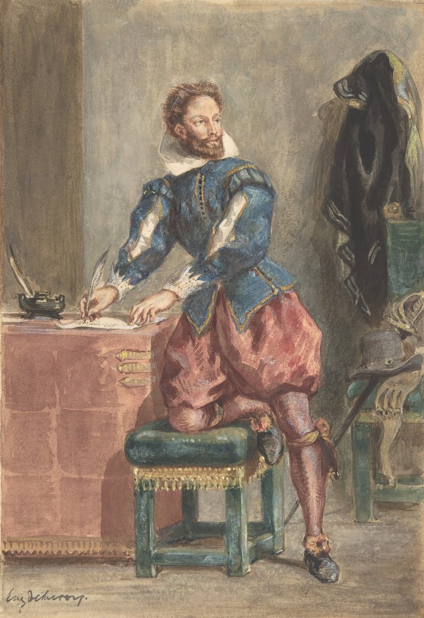 Mathurin Regnier, n. 1846. tekijältä Eugène Delacroix