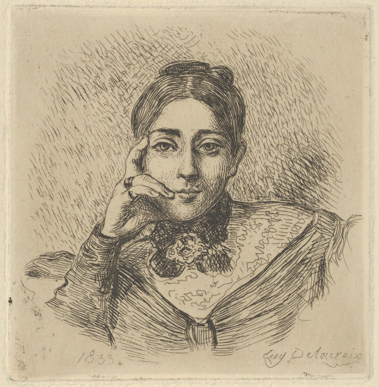 Madame Frederic Villotin muotokuva, 1833, 1833. tekijältä Eugène Delacroix