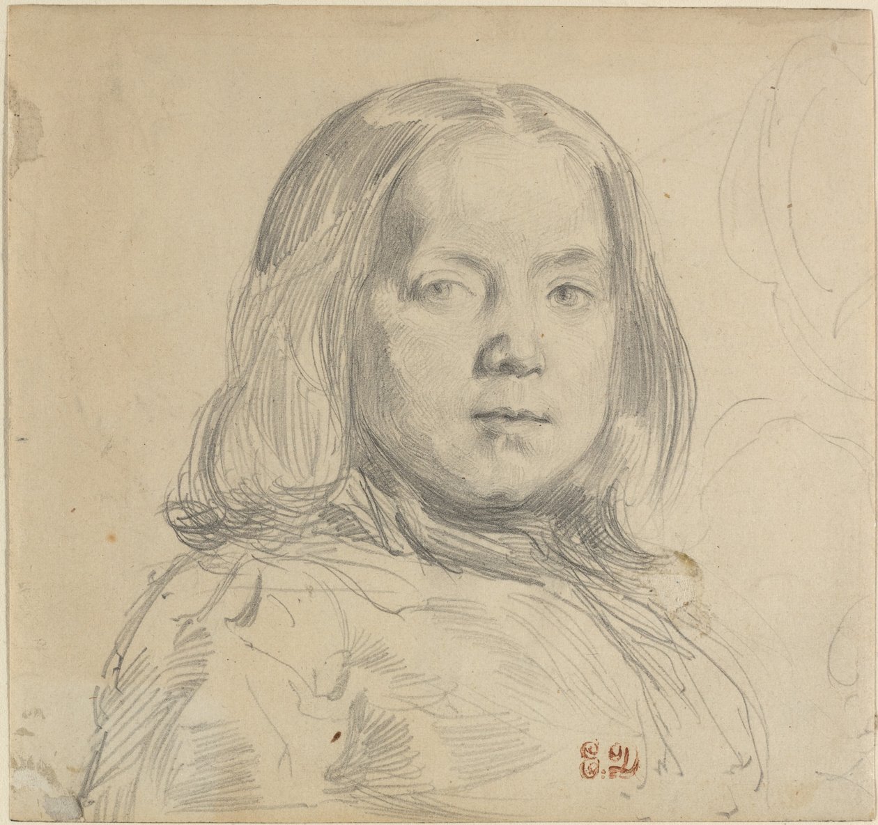 Lapsen muotokuva tekijältä Eugène Delacroix