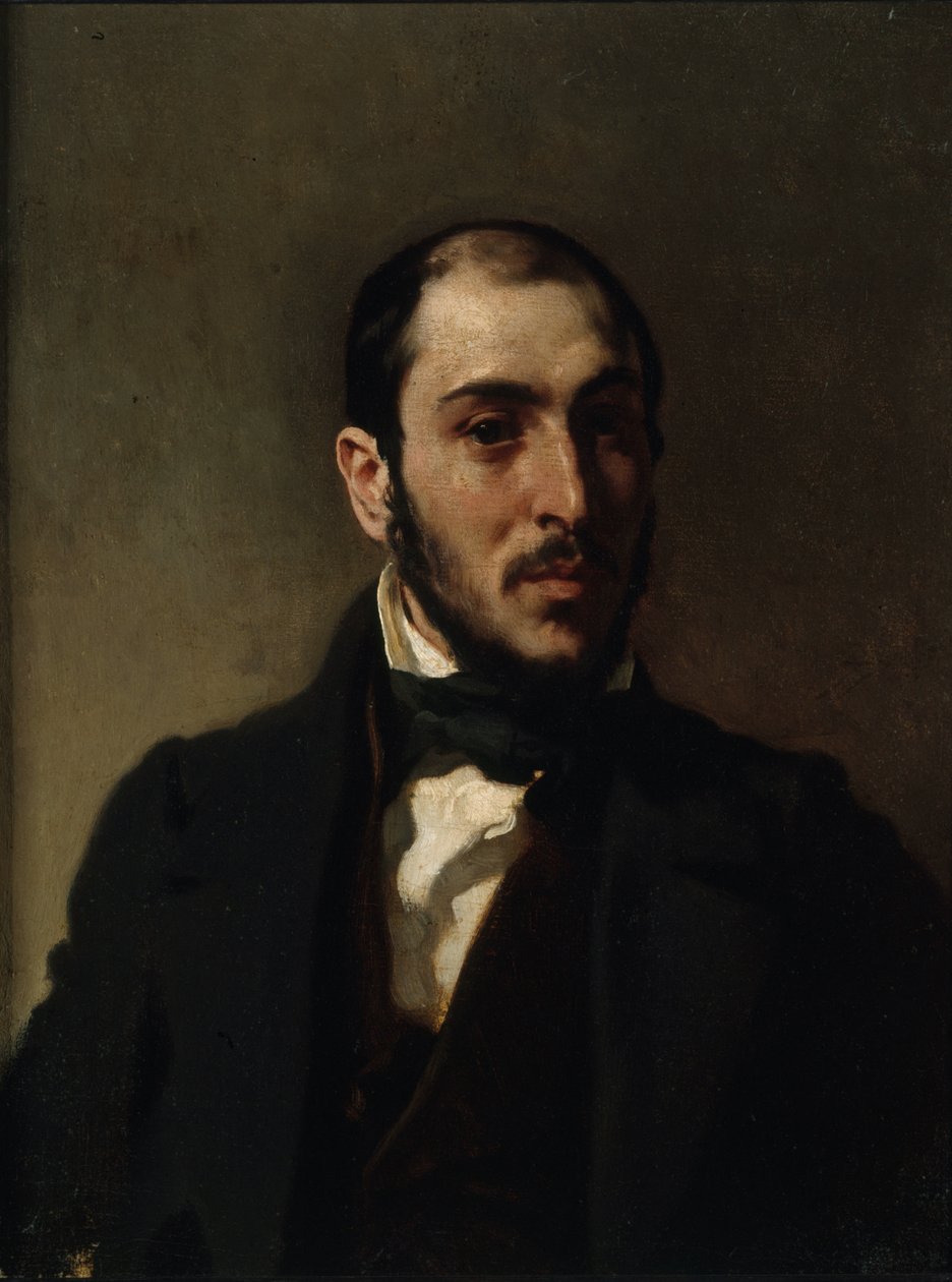 Arkkitehti Eugène Lavalin muotokuva 1818-1896, noin 1860. tekijältä Eugène Delacroix