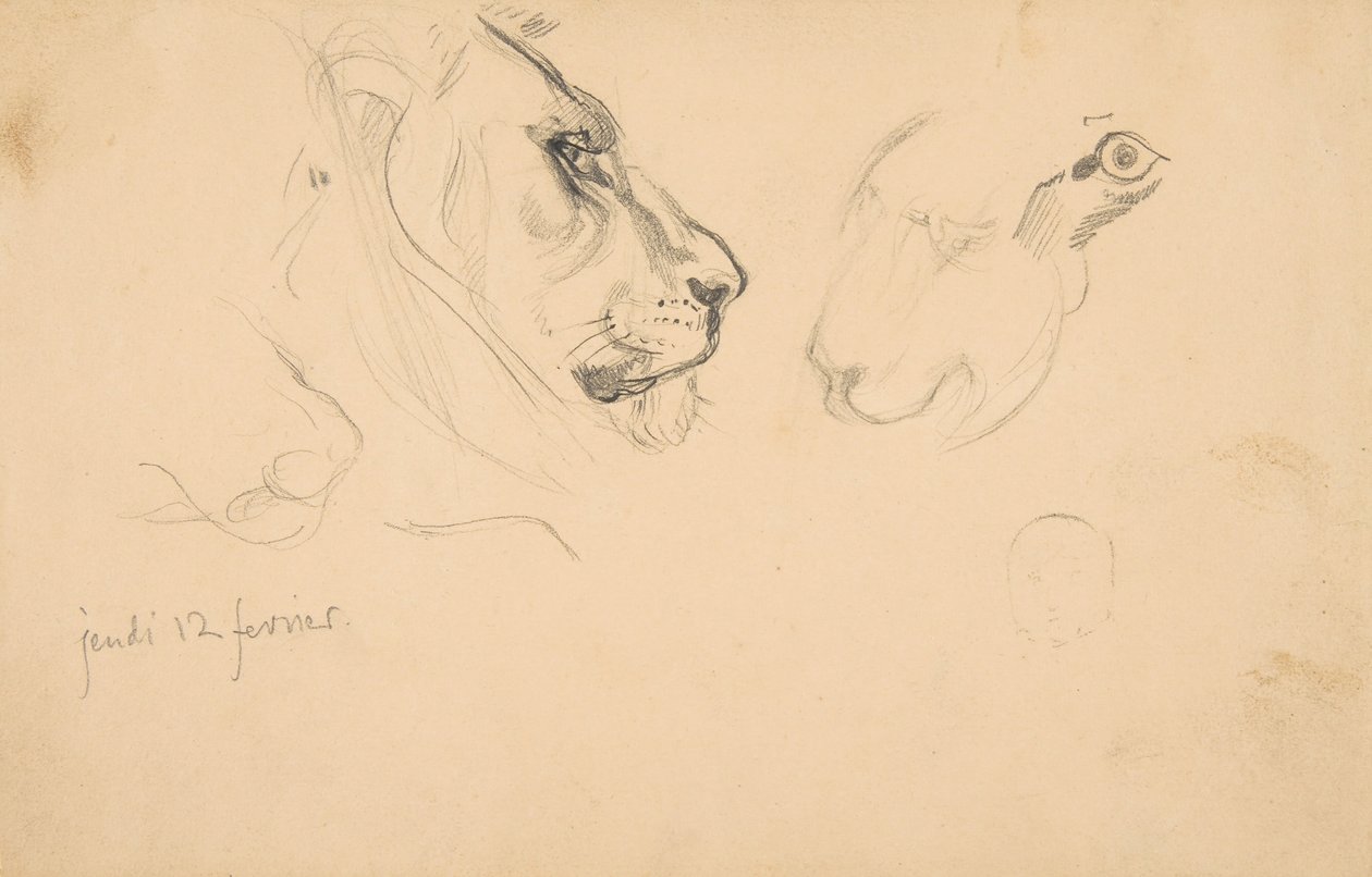 Luonnoskirja, josta on näkymät Toursiin, Ranskaan ja sen ympäristöön, 1828-29. tekijältä Eugène Delacroix