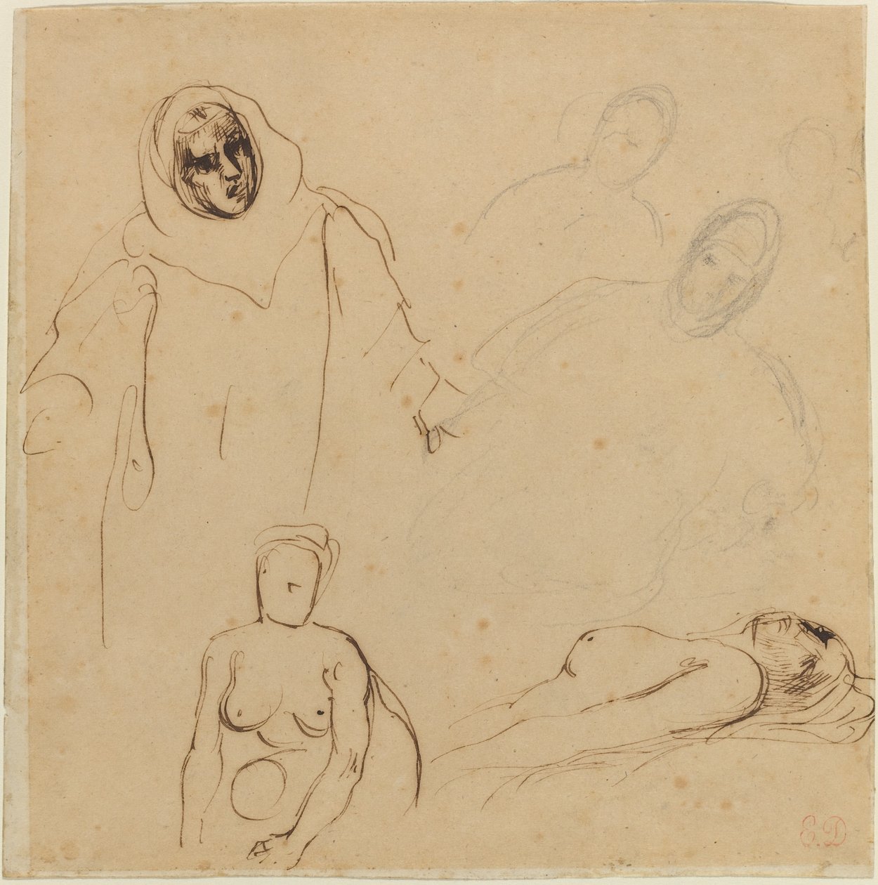 Tutkimuksia Christopher Columbukselle. tekijältä Eugène Delacroix