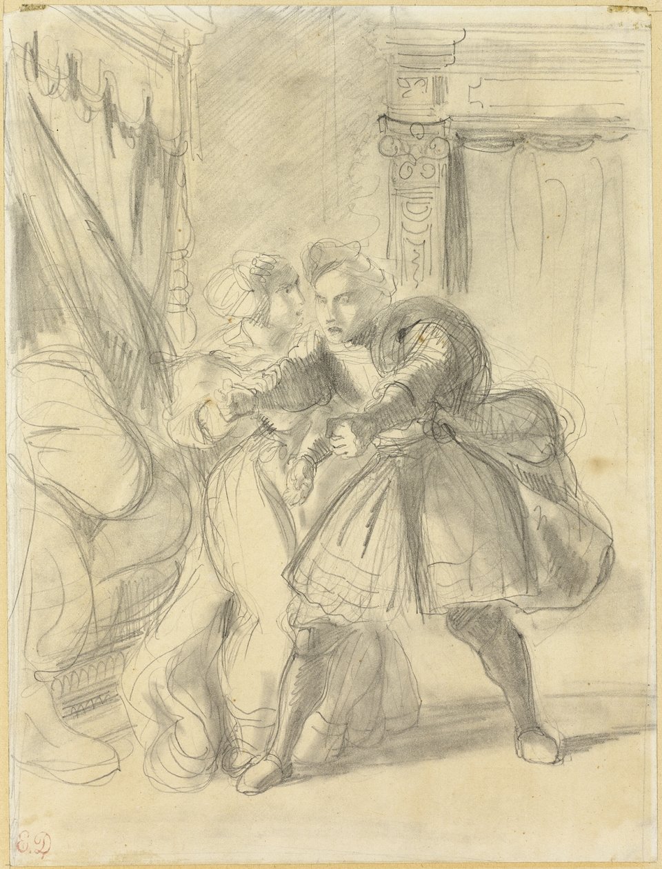 Opiskelu tekijältä Eugène Delacroix
