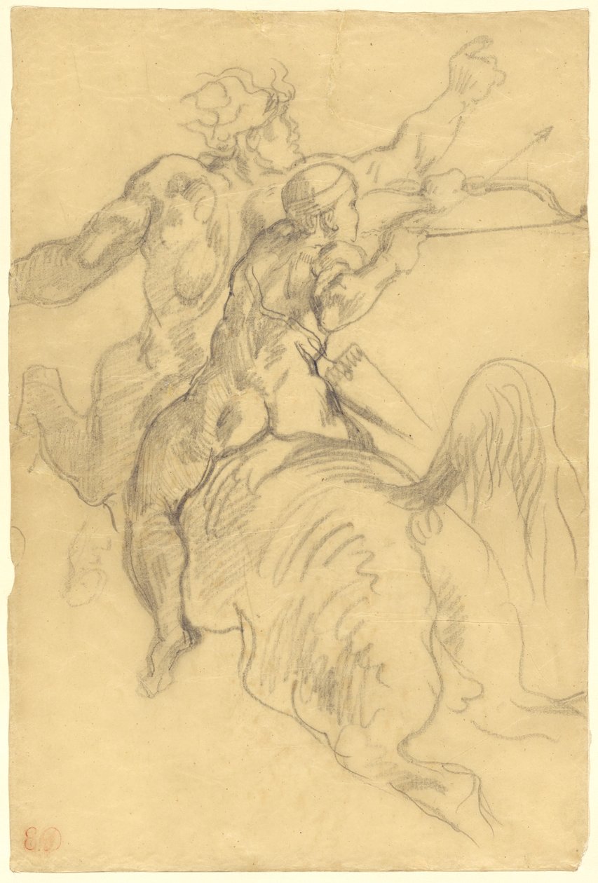 Akhilleuksen koulutus tekijältä Eugène Delacroix