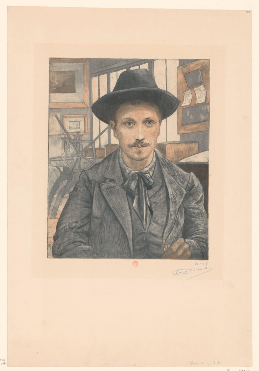 Eugène Delâtren omakuva tekijältä Eugène Delâtre (signed by artist)