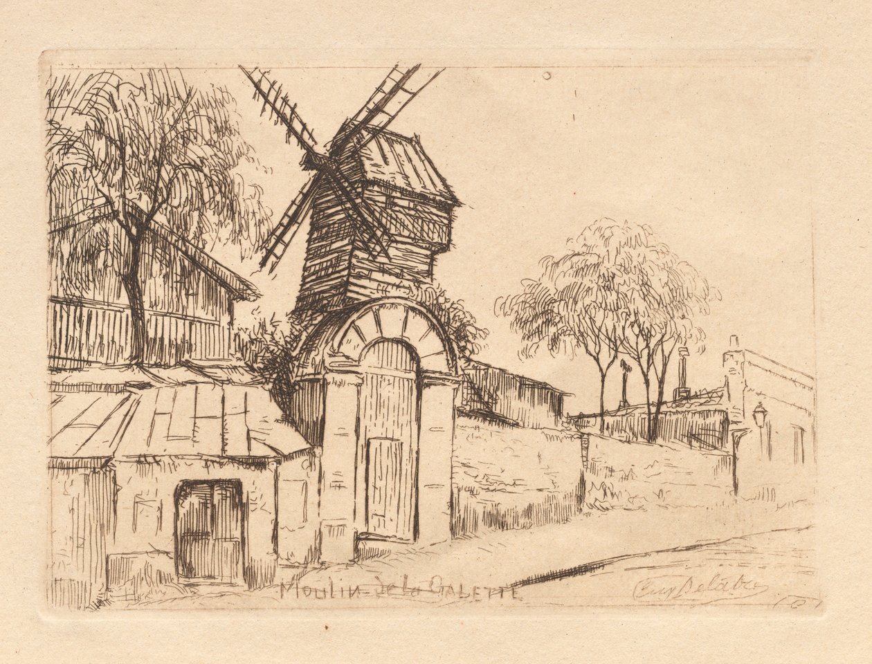 Moulin de la Galette tekijältä Eugène Delâtre