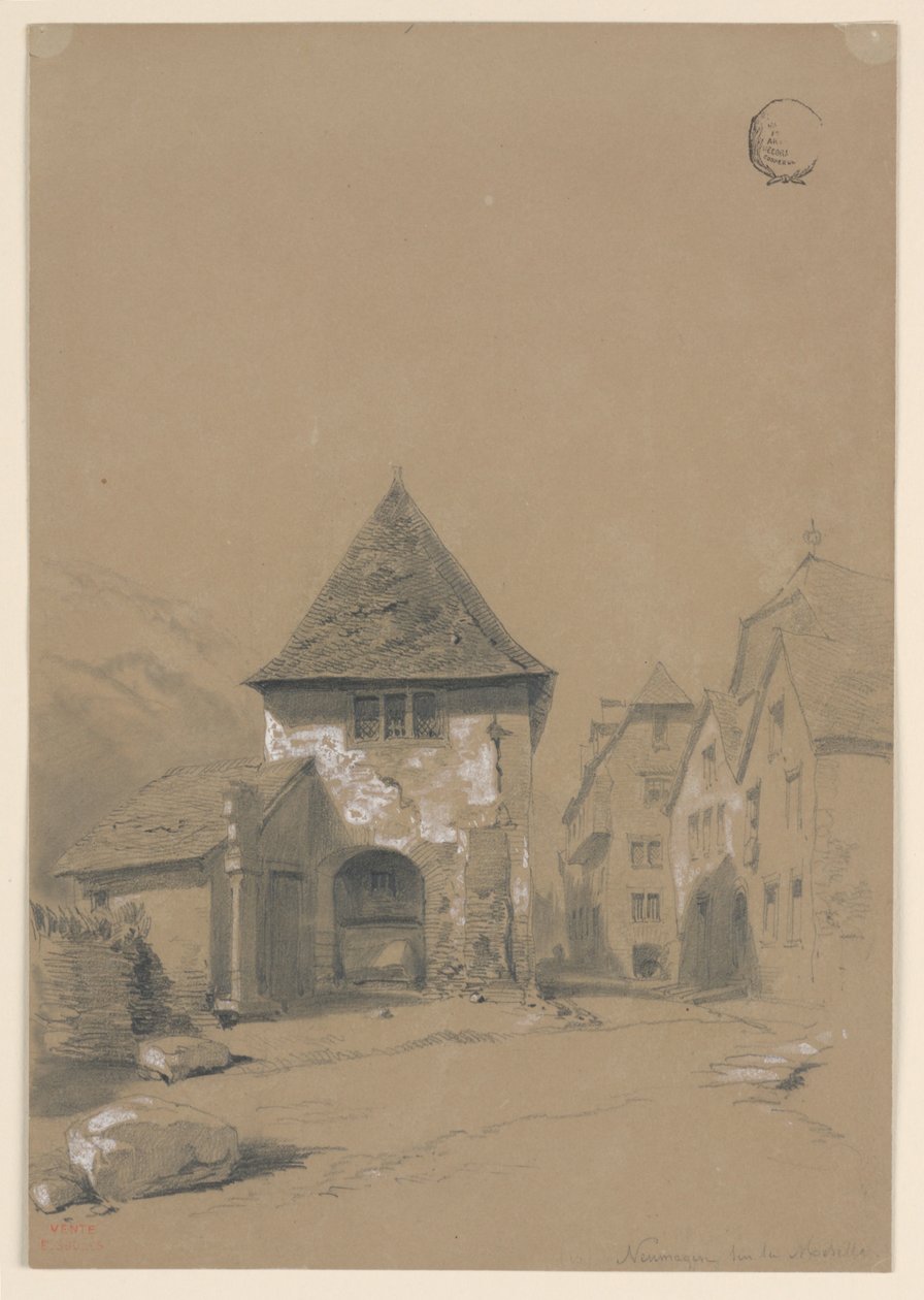Neumagen on Mosel (Neumagen on the Mosel) tekijältä Eugène Edouard Soulès