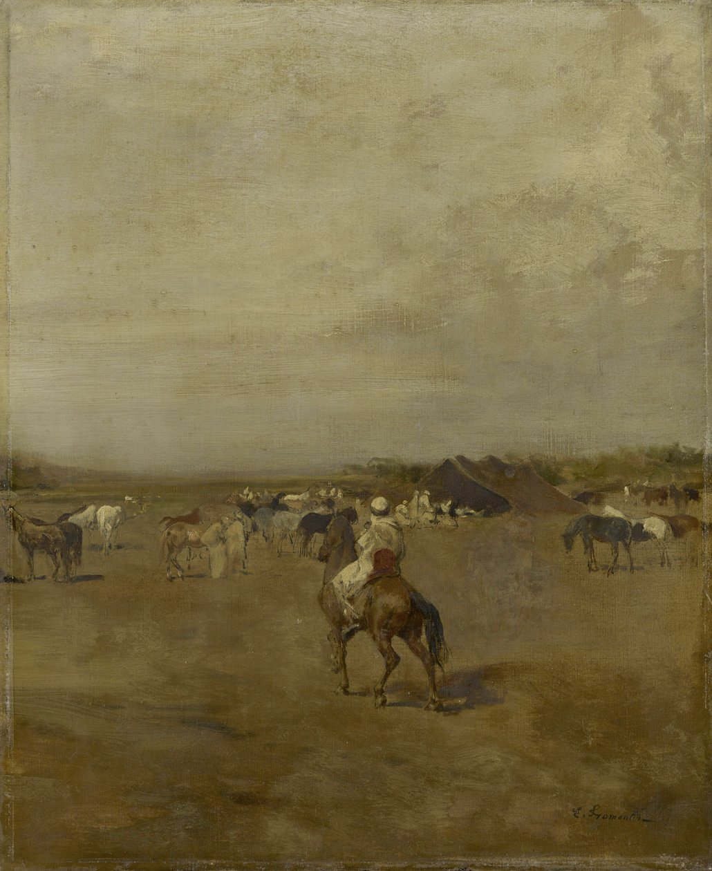 Arabialainen leiri, noin 1847 tekijältä Eugène Fromentin