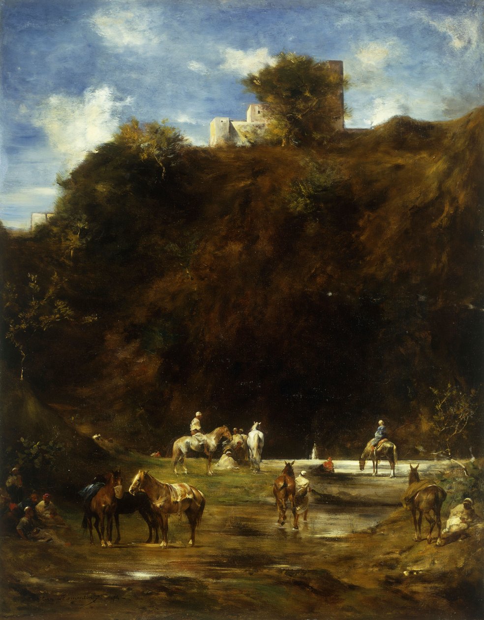 Arabit lepäämässä, 1874 tekijältä Eugène Fromentin
