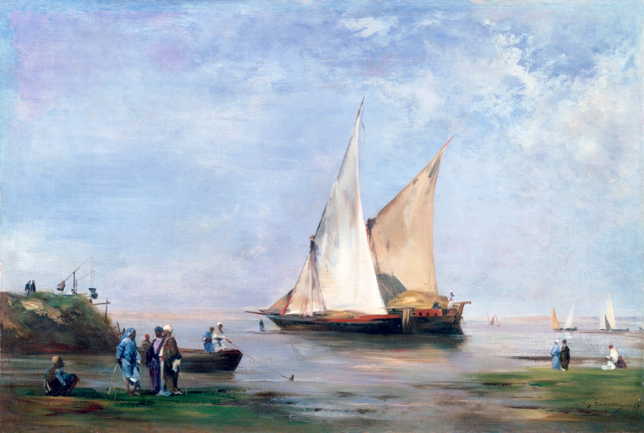 Niilin rannat, 1874 tekijältä Eugène Fromentin