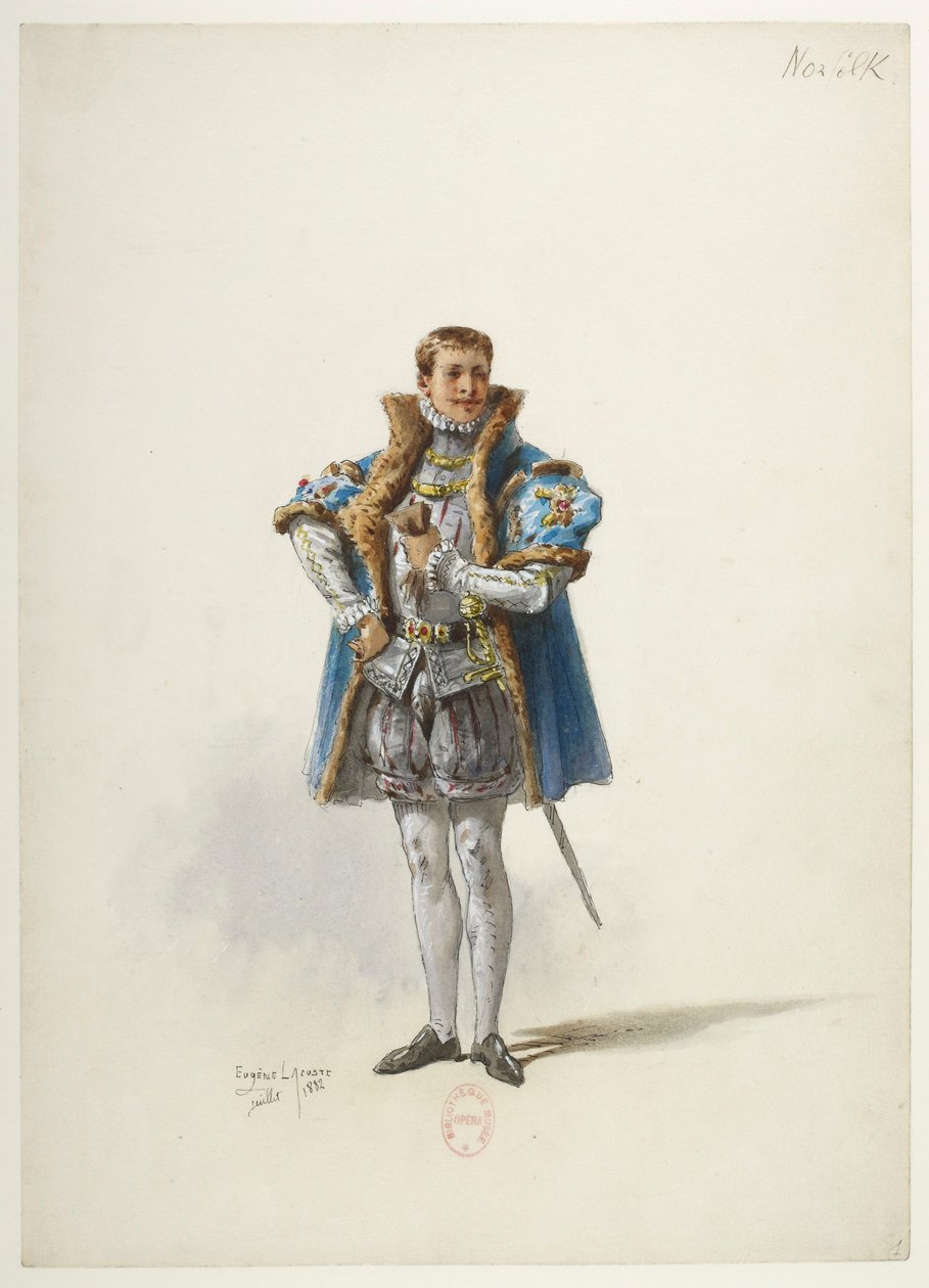 Btv1b84558104 01 - Saint-Saëns - Henrik VIII - Pukumallit - Lacoste - 1. Norfolkin herttua tekijältä Eugene Lacoste
