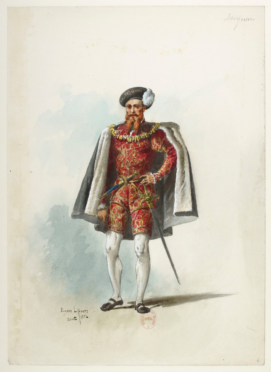 Btv1b84558104 06 - Saint-Saëns - Henrik VIII - Pukumallit - Lacoste - 6. Seigneur tekijältä Eugene Lacoste