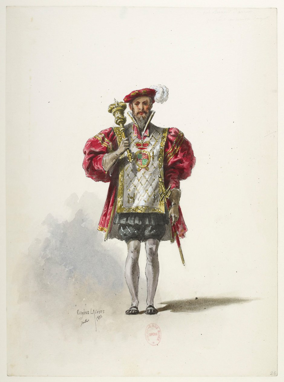 Btv1b84558104 26 - Saint-Saëns - Henrik VIII - Pukumallit - Lacoste - 26. Vääpeli tekijältä Eugene Lacoste