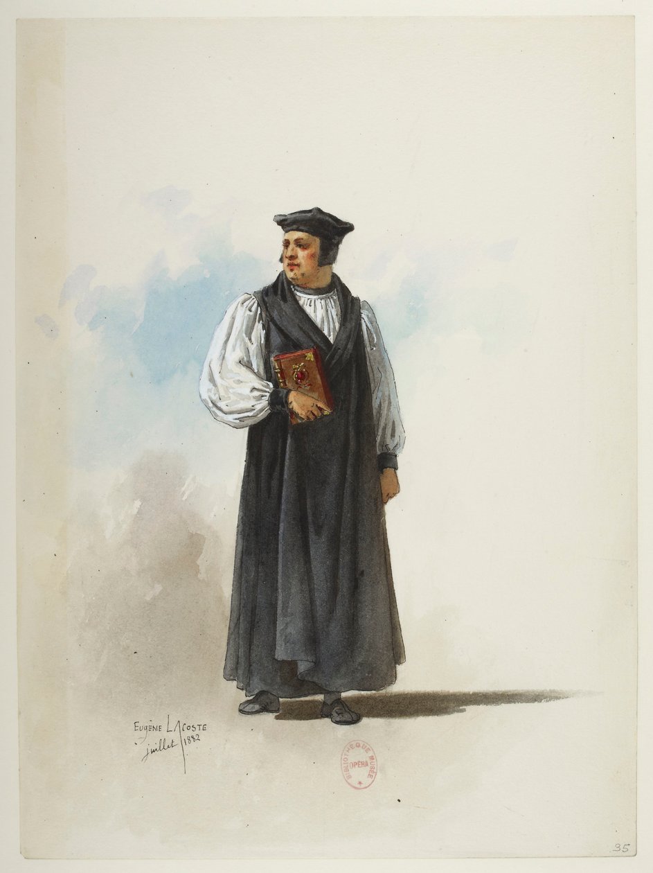 Btv1b84558104 35 - Saint-Saëns - Henry VIII - Maquettes de costumes - Lacoste - 35. Costume tekijältä Eugene Lacoste