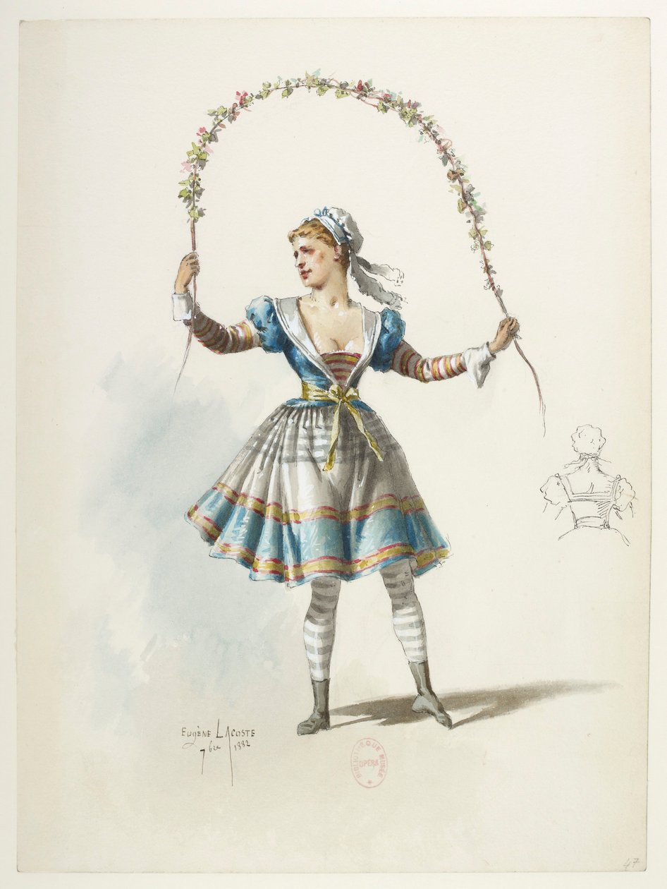 Btv1b84558104 47 - Saint-Saëns - Henry VIII - Maquettes de costumes - Lacoste - 47. Costume tekijältä Eugene Lacoste
