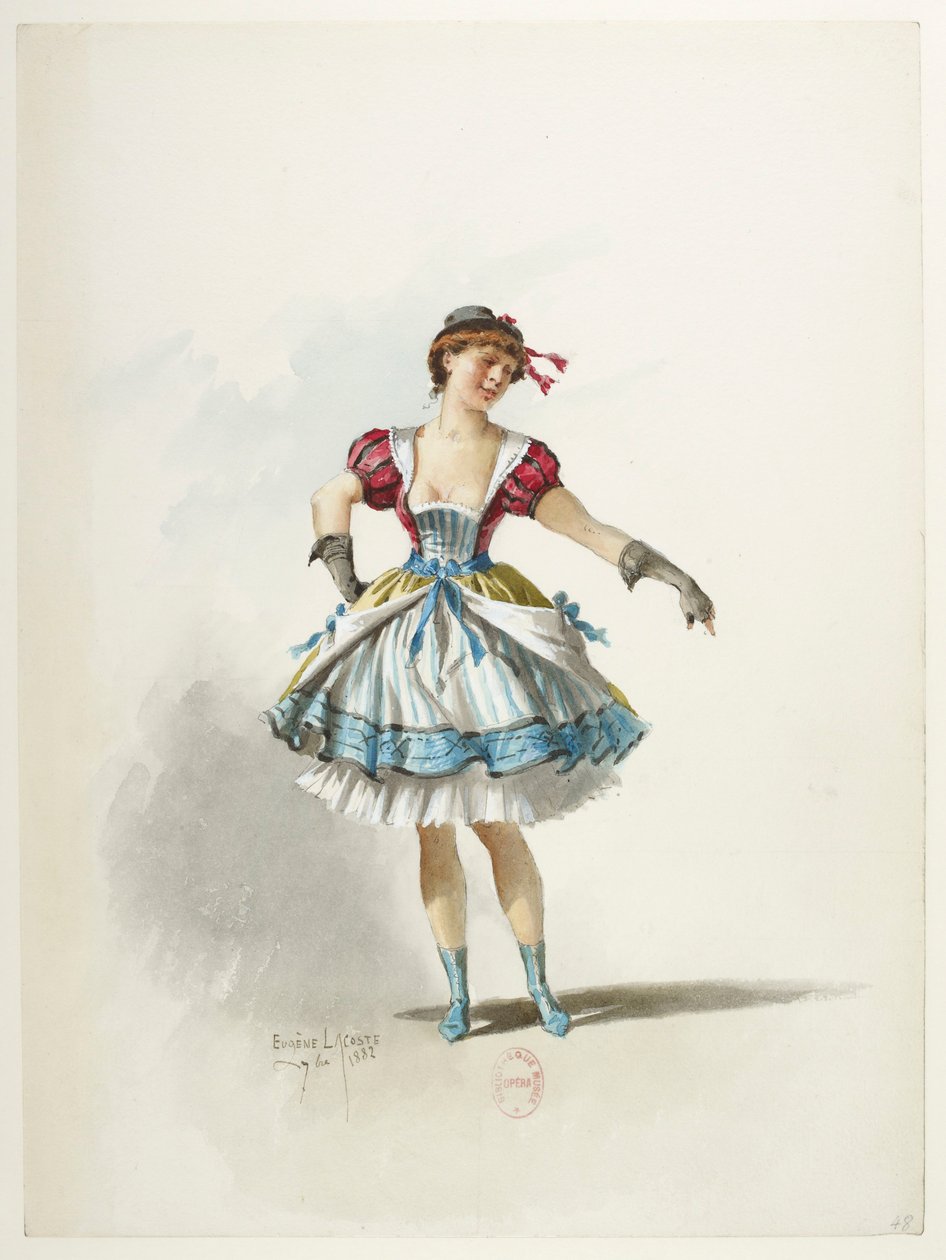Btv1b84558104 48 - Saint-Saëns - Henrik VIII - Pukumallit - Lacoste - 48. Costume tekijältä Eugene Lacoste