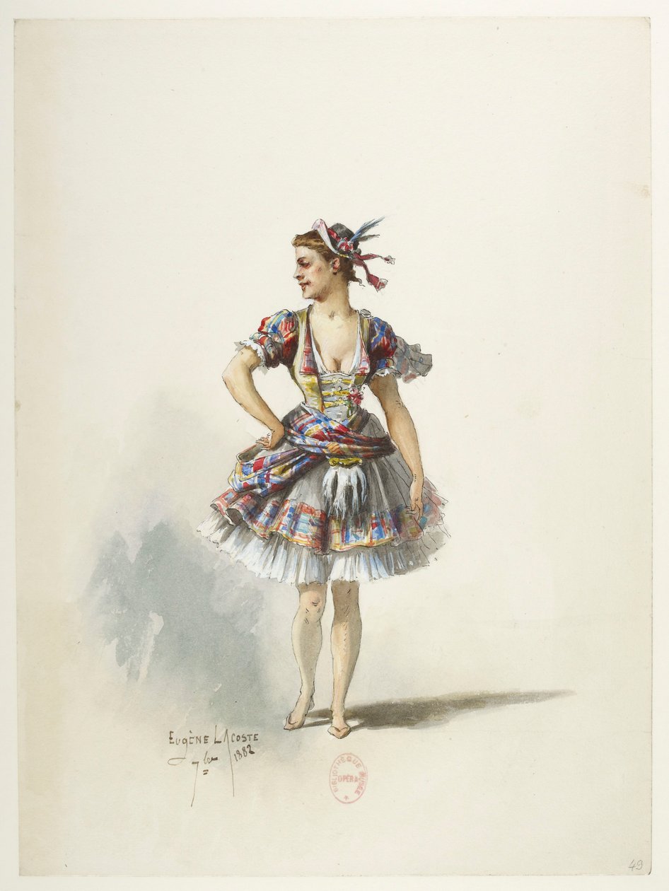 Btv1b84558104 49 - Saint-Saëns - Henrik VIII - Pukumallit - Lacoste - 49. Costume tekijältä Eugene Lacoste