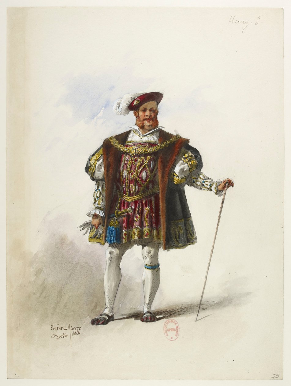 Btv1b84558104 59 - Saint-Saëns - Henry VIII - Maquettes de costumes - Lacoste - 59. Henry VIII tekijältä Eugene Lacoste