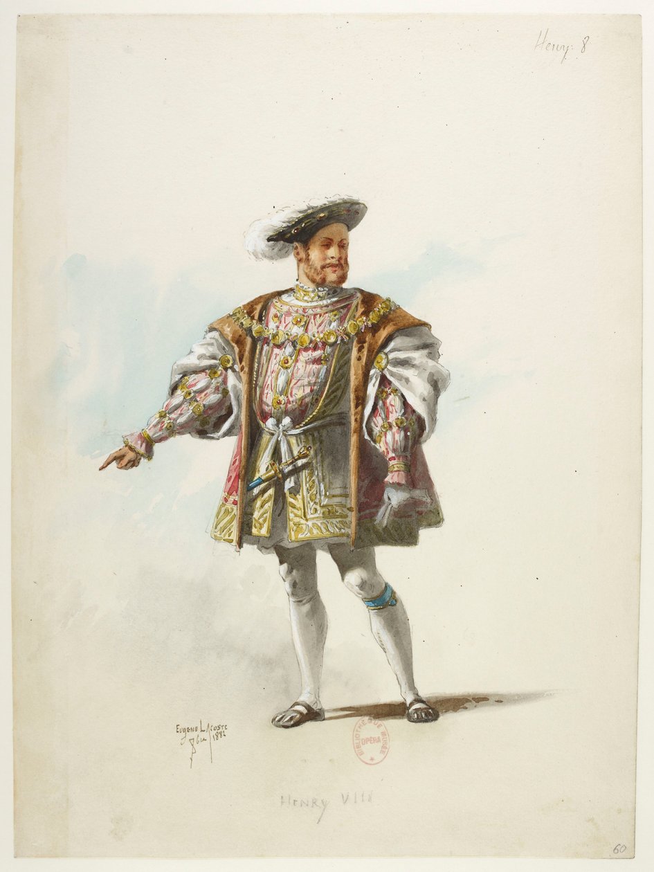Btv1b84558104 60 - Saint-Saëns - Henry VIII - Maquettes de costumes - Lacoste - 60. Henry VIII tekijältä Eugene Lacoste