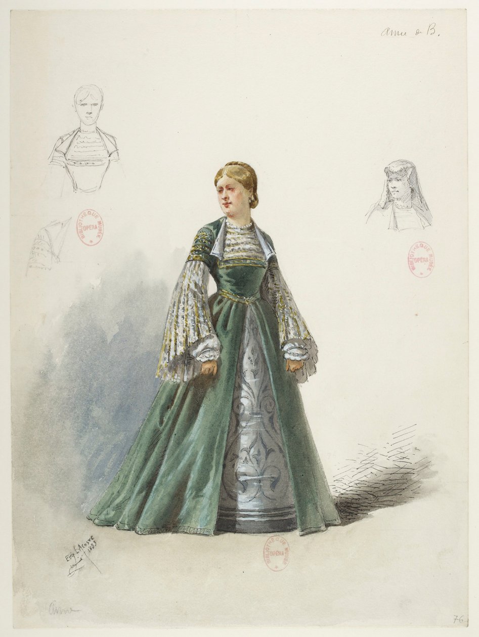 Btv1b84558104 80 - Saint-Saëns - Henrik VIII - Pukumallit - Lacoste - 76. Anne Boleyn tekijältä Eugene Lacoste