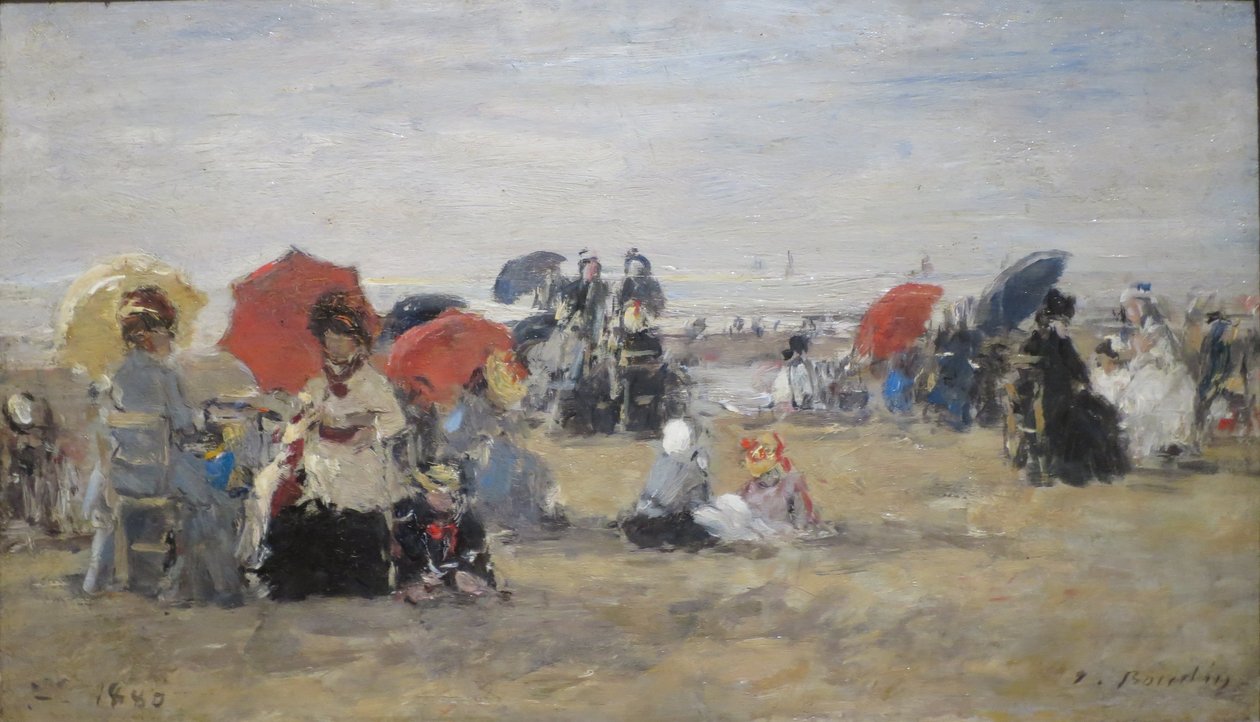 Trouvillen ranta tekijältä Eugene Louis Boudin