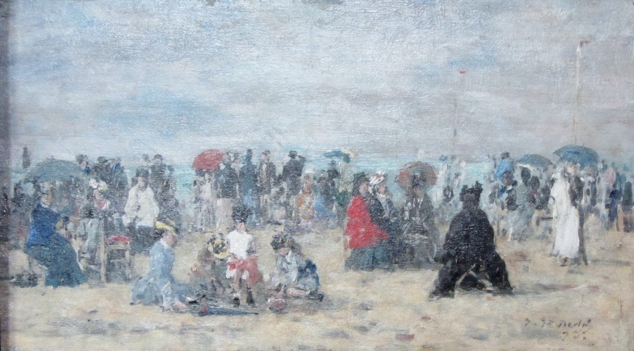 En la playa de Trouville tekijältä Eugene Louis Boudin