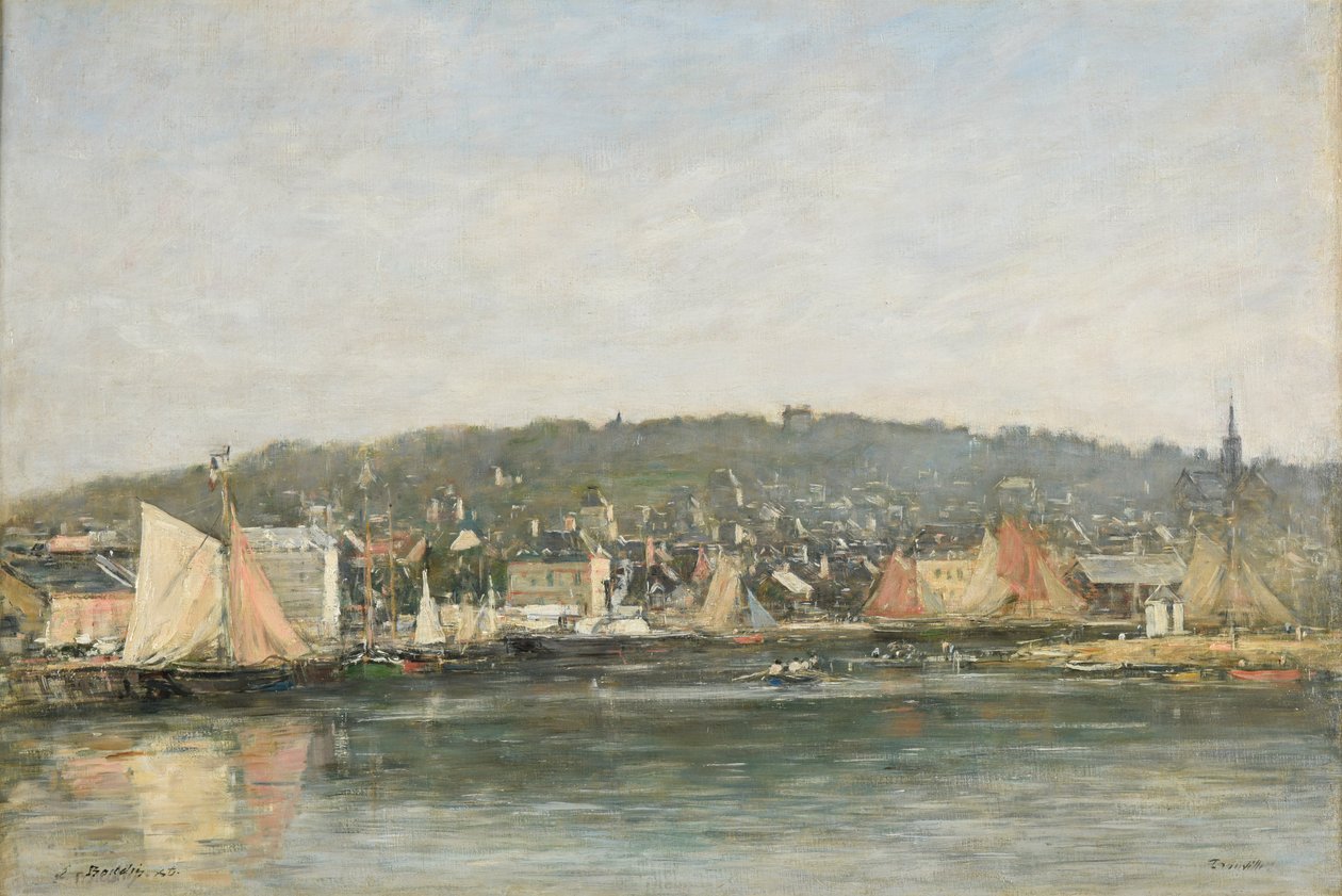 Trouvillen satama aamulla tekijältä Eugene Louis Boudin