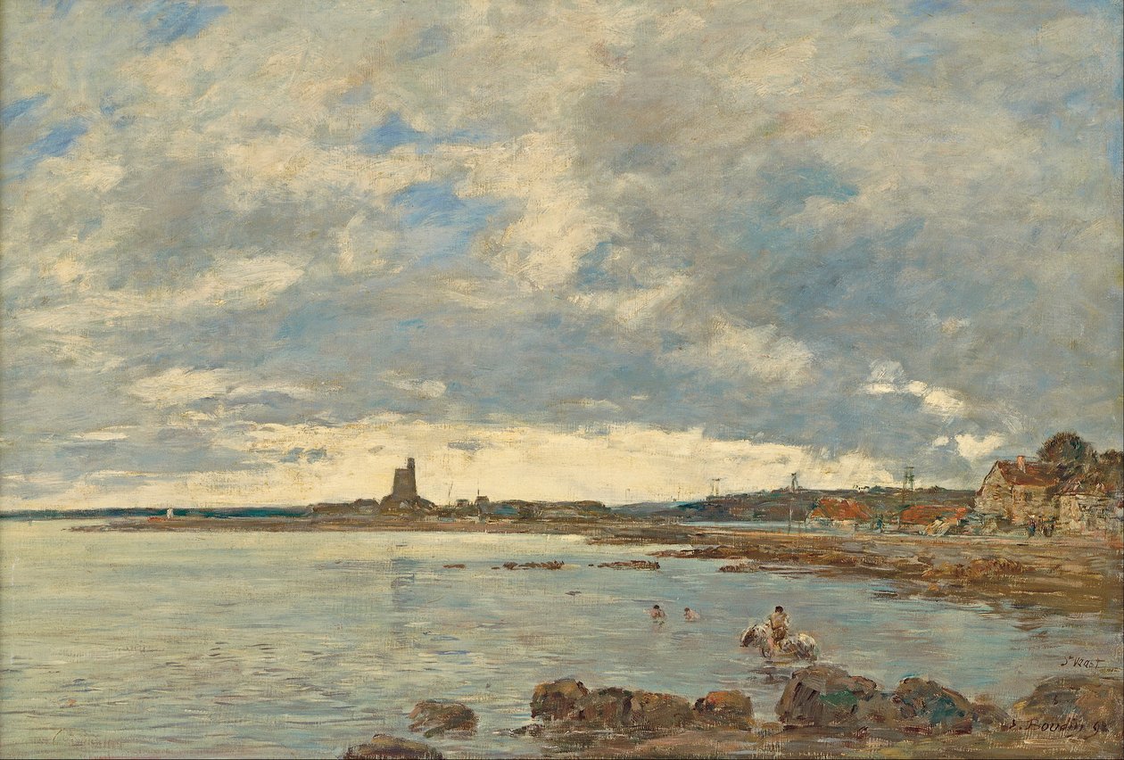 St Vaast-la-Hougue tekijältä Eugene Louis Boudin