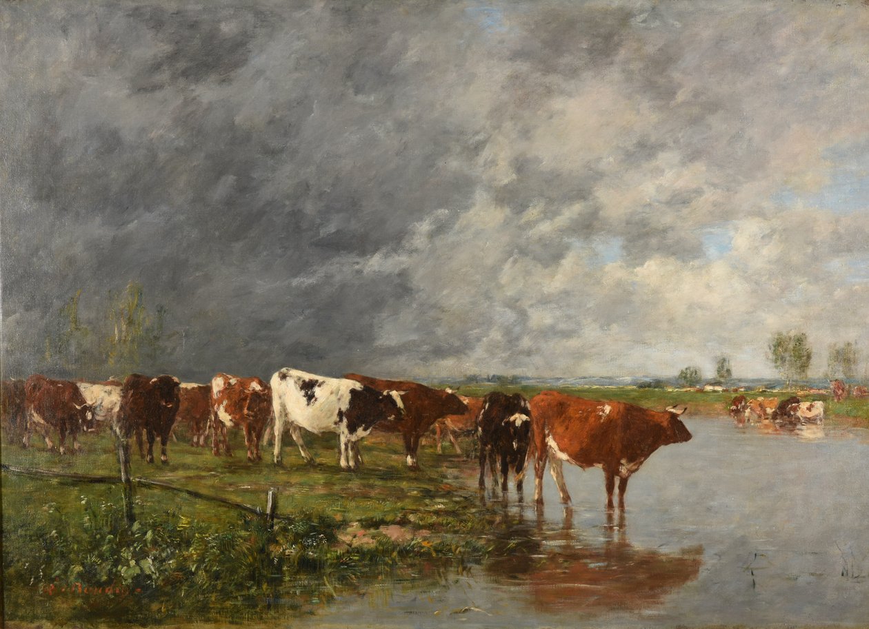 Lauman juominen tekijältä Eugene Louis Boudin