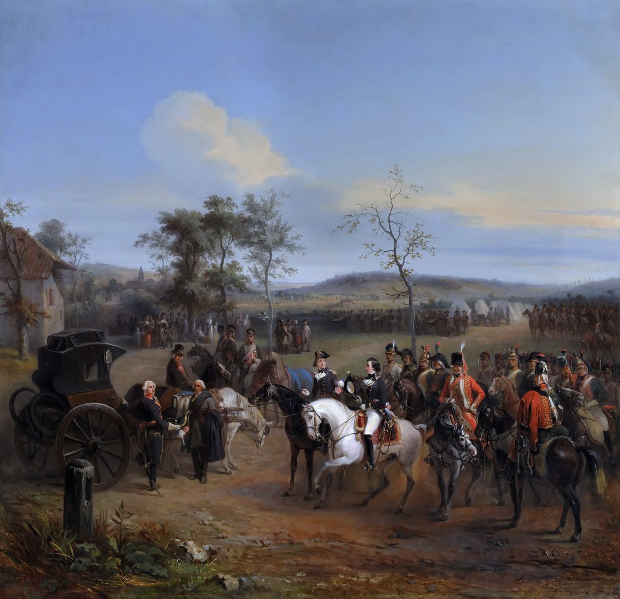 Kenraali Despret ja Louis-Philippe, Chartresin herttua Gravelottessa, heinäkuu 1792 tekijältä Eugène Louis Charpentier