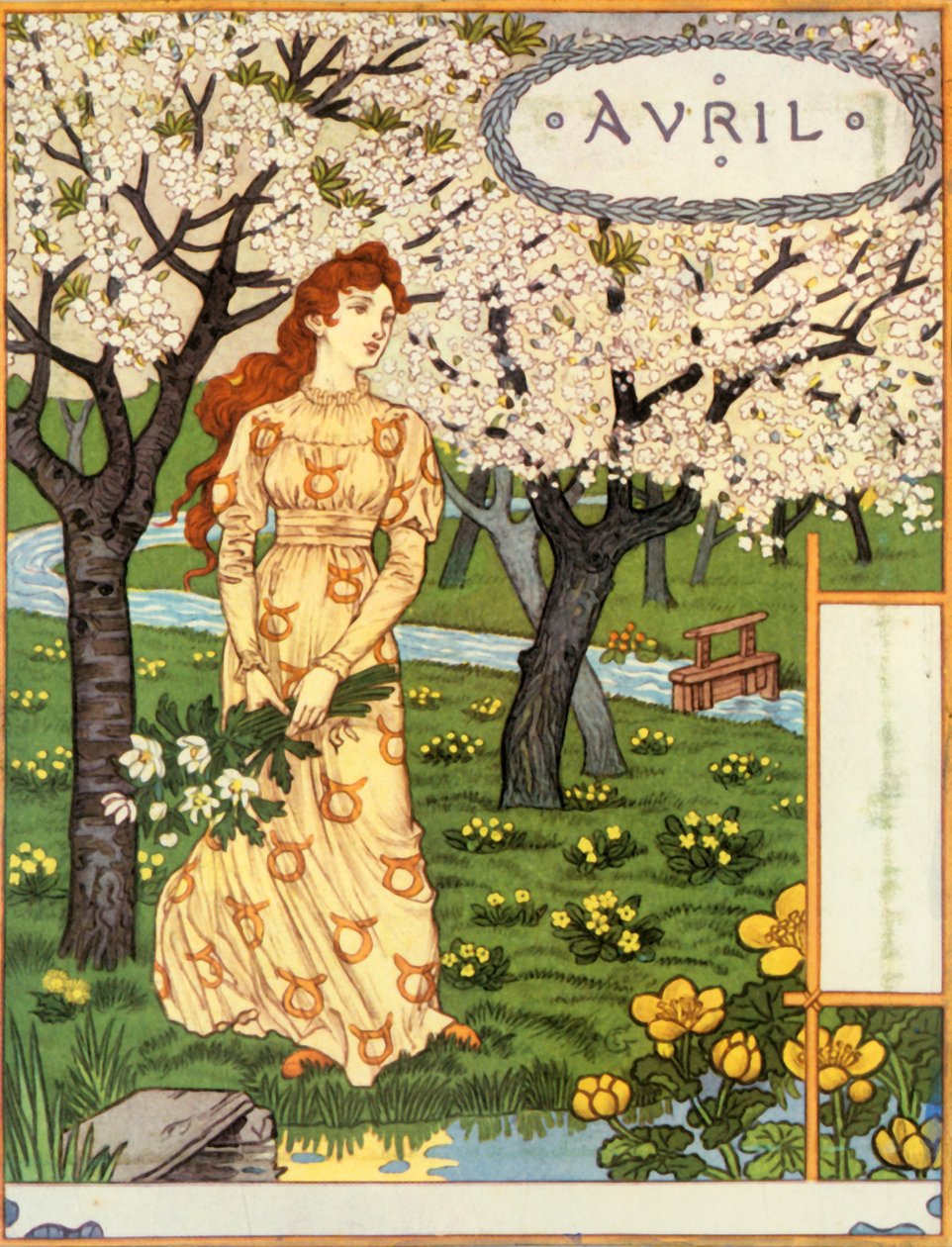 Avril, 1896. tekijältä Eugene Grasset