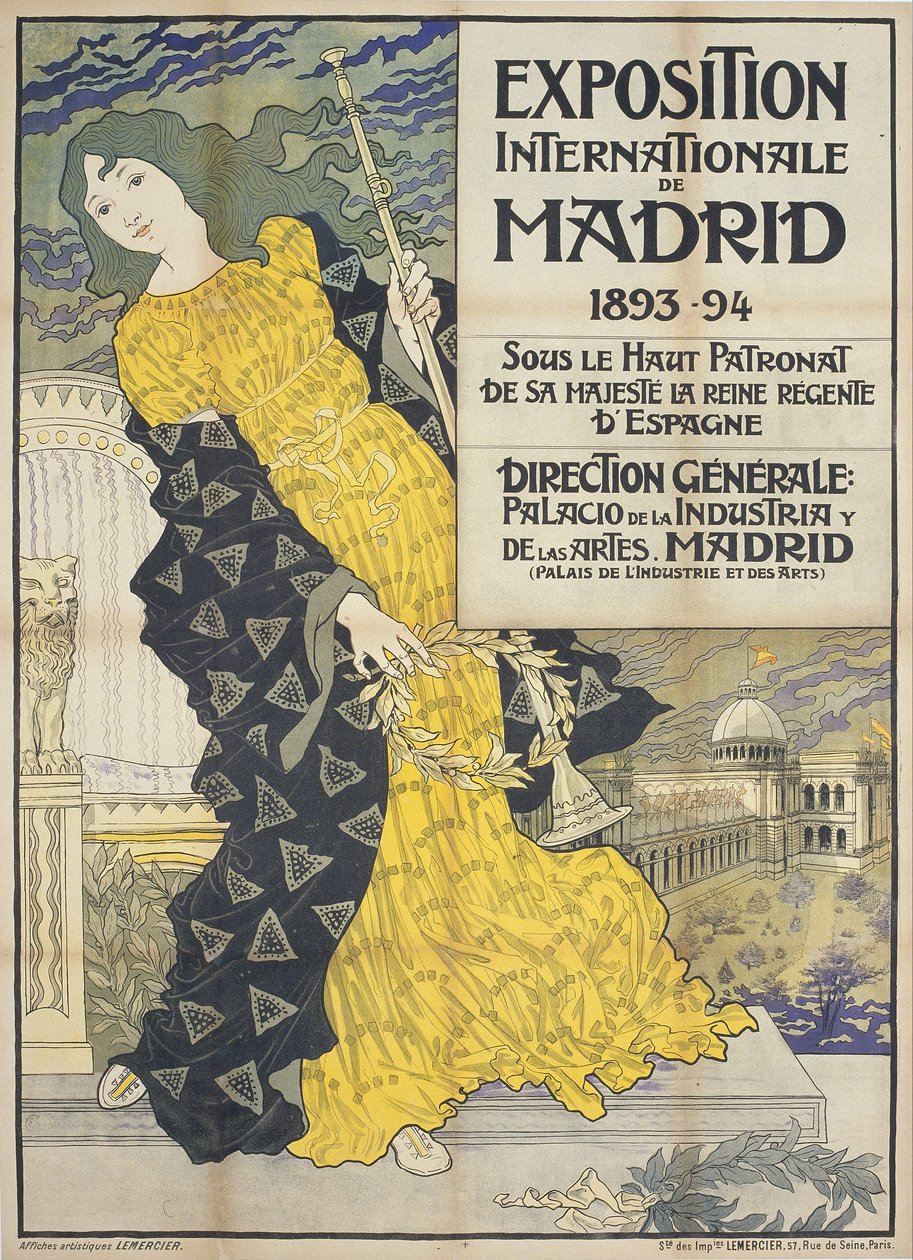 Näyttely Internationale de Madrid tekijältä Eugene Grasset