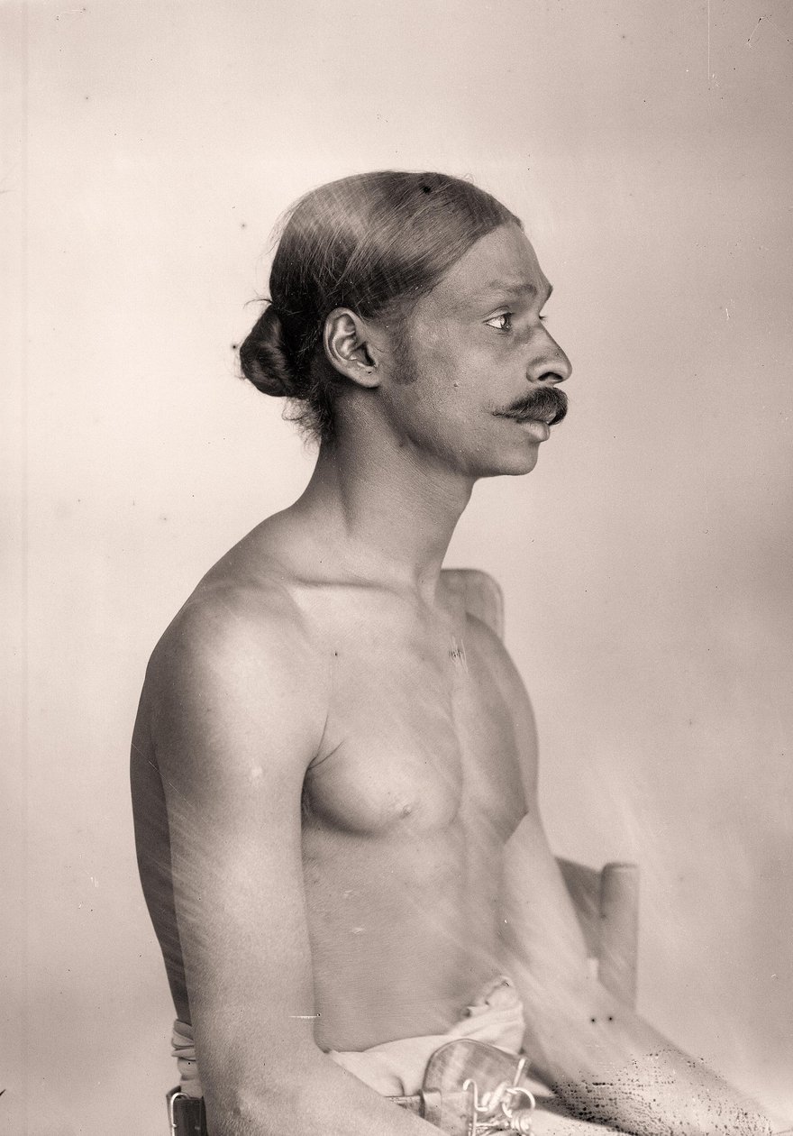Sri Lankan miehen muotokuva, n. 1890 tekijältä Eugène Trutat