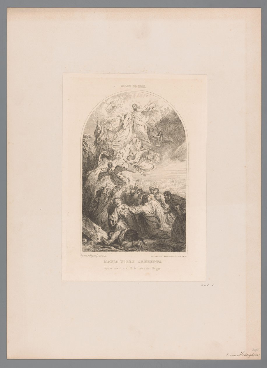Hemelvaart van Maria Maria virgo assumpta (otsikko esineessä) tekijältä Eugène Van Maldeghem