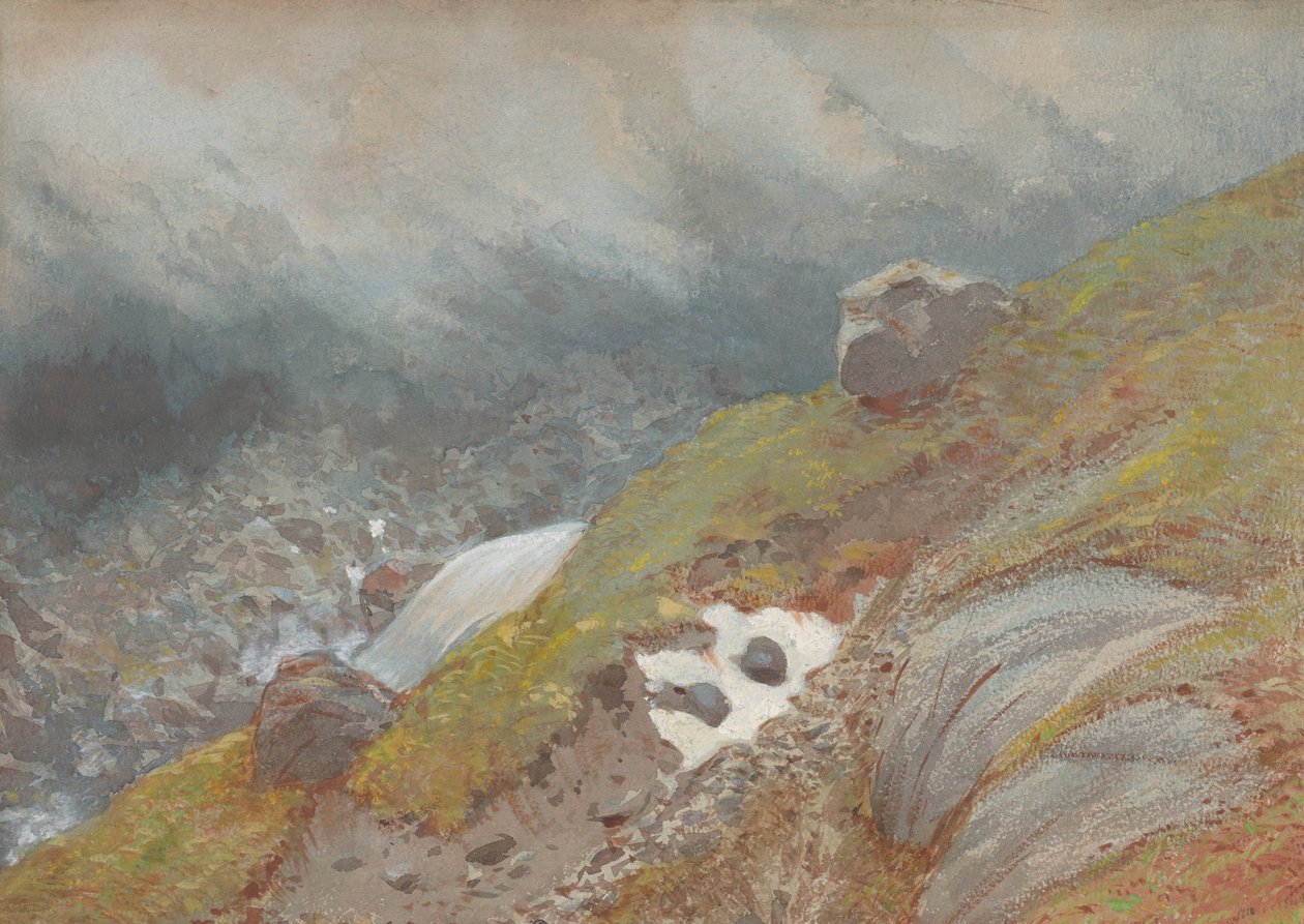 View Above Handeck, Sveitsi, 1875. tekijältä Eugène Viollet le Duc