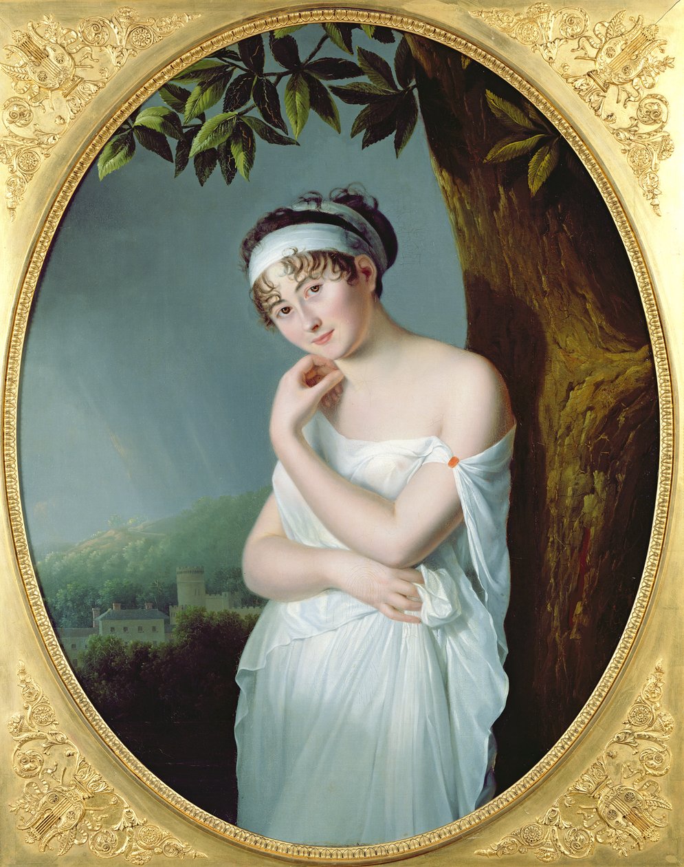 Madame Recamierin (1777-1849) muotokuva, n. 1798-9 tekijältä Eulalie Morin