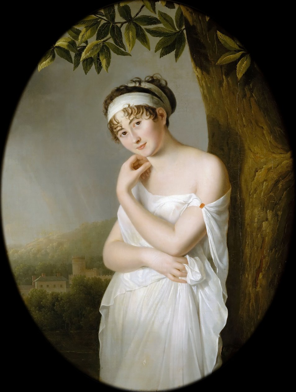 Madame Récamierin muotokuva, syntynyt Julie Bernard 1777-1849 tekijältä Eulalie Morin