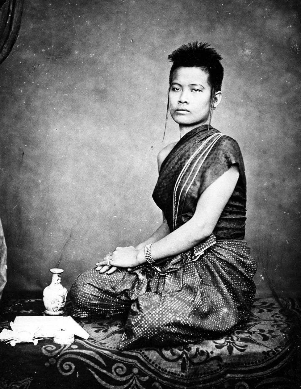 Siamilainen prinsessa, noin 1860 tekijältä European Photographer
