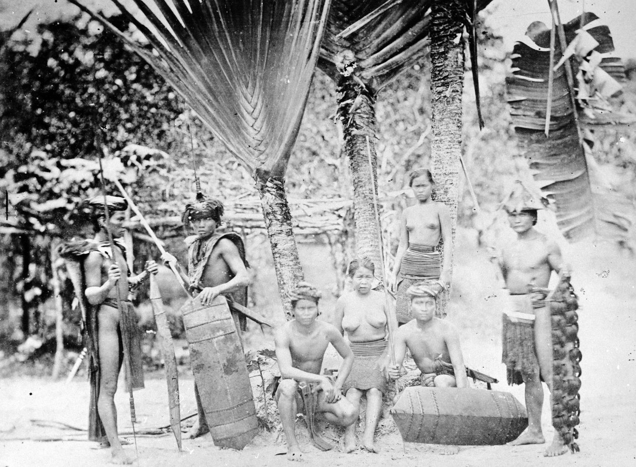 Manner-Penangin alkuperäisasukkaat, noin 1870-luku tekijältä European Photographer