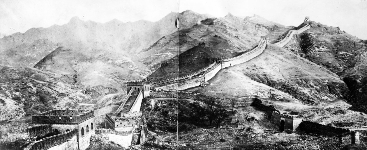 Kiinan muuri, noin 1860 tekijältä European Photographer