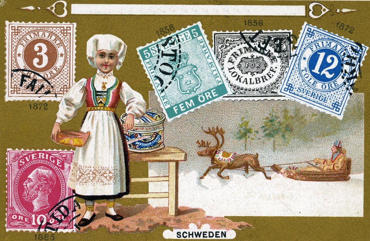 Ruotsin postimerkit, 1897 tekijältä European School