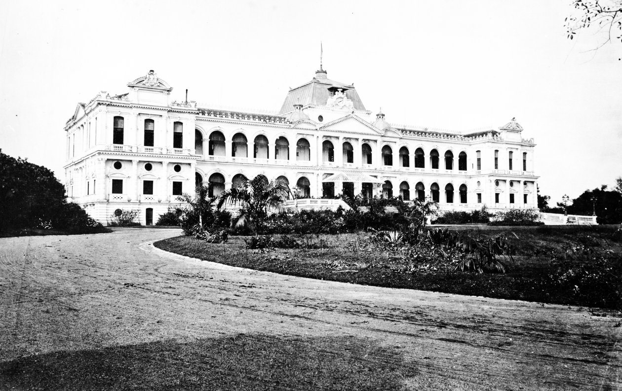 Hallitustalo, Saigon, noin 1870-luku tekijältä European Photographer