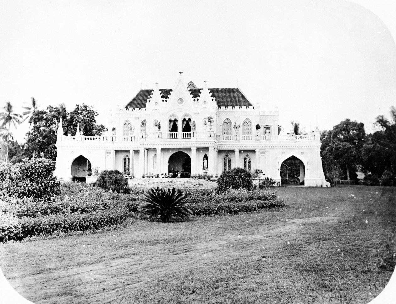 Raden Salehsin talo, Cikini, Java, n. 1872 tekijältä European Photographer
