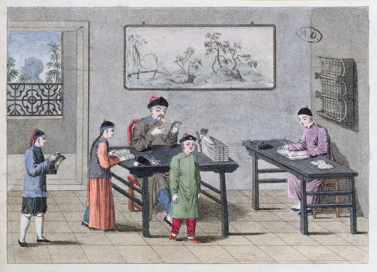 Kiinalainen koulu, noin 1810 tekijältä European School