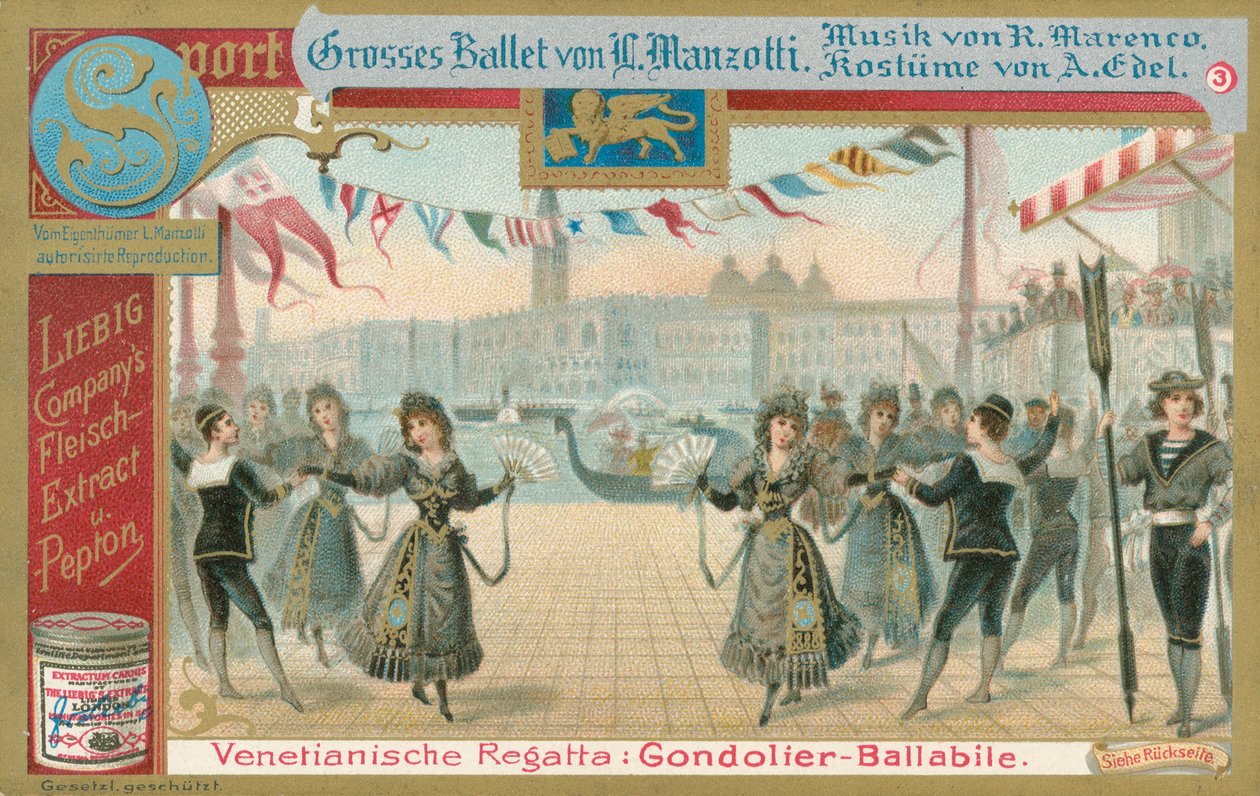 Baletti, Liebig-kortti, 1900-luvun alku (kromo) tekijältä European School